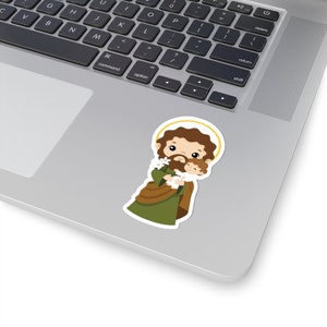 Saint Joseph Sticker, St Joseph Sticker, Saint Joseph Waterproof Sticker