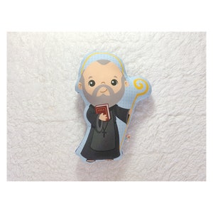 Saint Benedict Stuffed Doll, Saint Gift, Baptism, Catholic Gift, Saint Benedict Gift, Saint Benedict Doll, Pillow Doll, Saint Benedict
