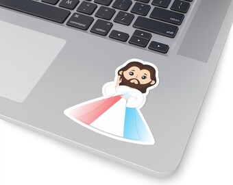 Jesus Christ Divine Mercy Sticker, Divine Mercy Sticker, Jesus Christ Waterproof Sticker