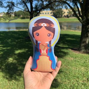 Saint Kateri Tekakwitha Stuffed Doll, Saint Gift, Baptism, Catholic Gift, Saint Kateri Tekakwitha Gift, Kateri Tekakwitha Doll, Pillow Doll