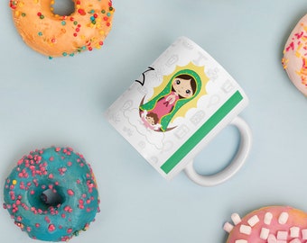 Our Lady of Guadalupe Mug, Catholic Mug, Our Lady of Guadalupe Mugs, Catholic Mug, Saints Mug