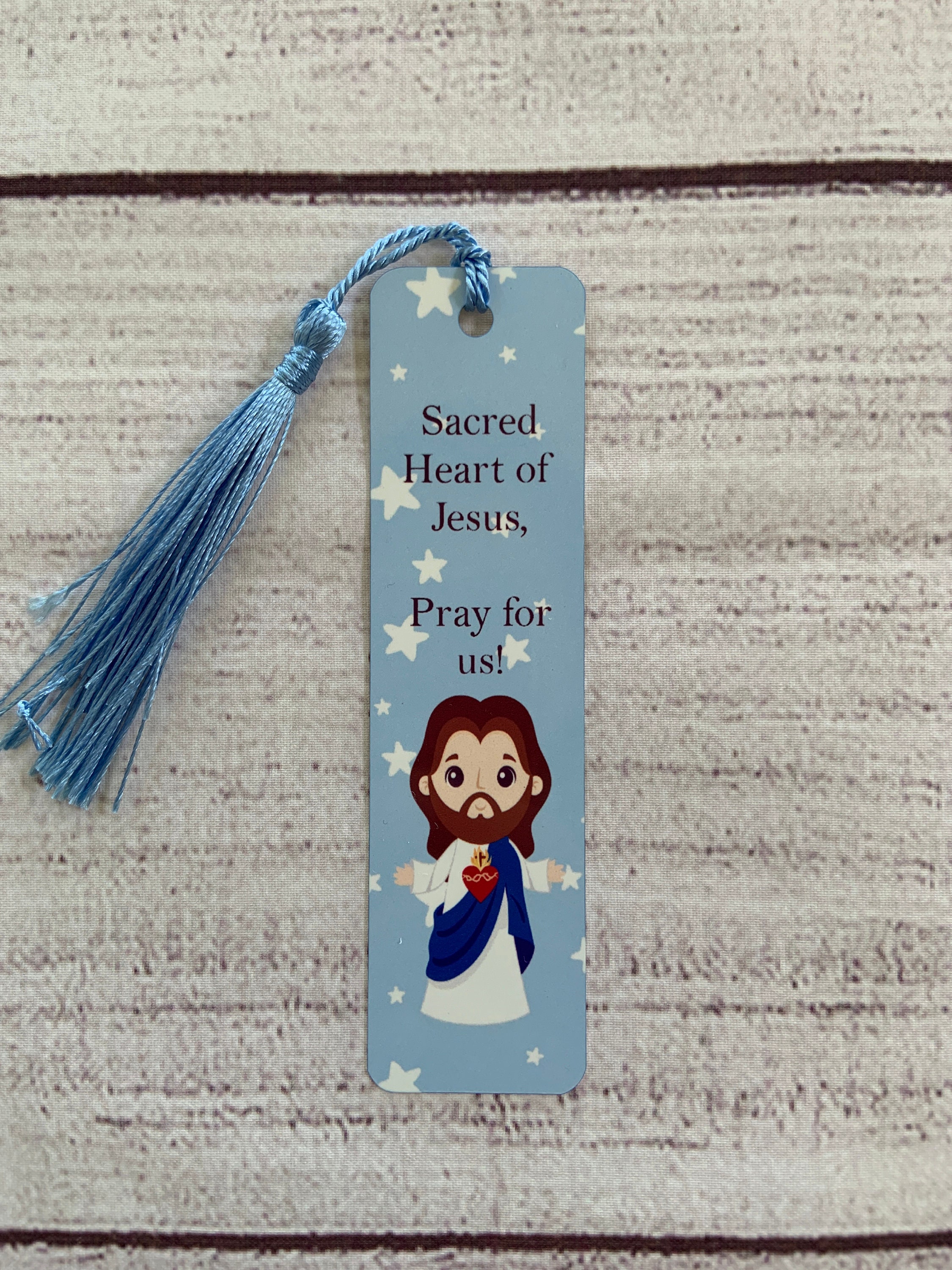 Saints Bookmark, Sacred Heart of Jesus Book Mark, Catholic Gifts ...