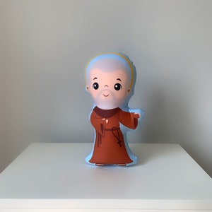Saint Padre Pio Stuffed Doll, Saint Gift, Baptism, Catholic Gift, Padre Pio Gift, Father Pio Doll, Pillow Doll, Father Pio, Padre Pio.