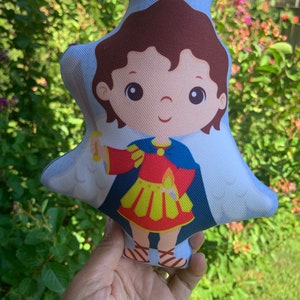Saint Uriel the Archangel Stuffed Doll, Saint Gift, Baptism, Catholic Gift, Uriel the Archangel Doll, Pillow Doll, Saints Doll,   Angel