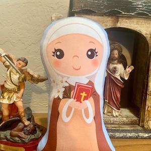 St Catherine of Siena Stuffed Doll, Saint Gift, Baptism, Catholic Gift, Gift,  Doll, Pillow Doll, Saint Lucy, saints doll, catholic kids