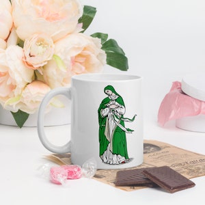 Our Lady Virgin Mary 11oz Mug, Our Lady Mug, Catholic Mug, Saints Mug, Catholic Saints Mug, Devotional Mug