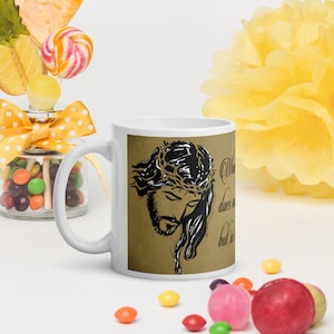 Jesus Christ Believe 11oz Mug, Catholic Mug, Saints Mug, Catholic Saints Mug, Devotional Mug, Saints Mug, Catholic Mugs