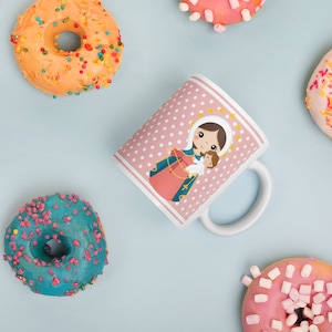 Our Lady of Rosary Mug, Catholic Mug, Saints Mug, Catholic Gift, Christian gift, Religious Mug, Virgin Mary, First Communion, Confirmation