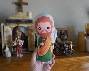 Saint Matthias the Apostle Stuffed Doll, Saint Gift, Baptism, Catholic Gift, Gift Doll, Pillow Doll, Saints for kids, Saints doll.