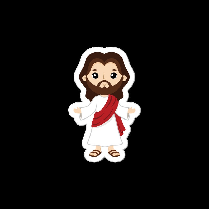 Jesus Christ Sticker Jesus Vinyl Sticker Jesus Waterproof Etsy