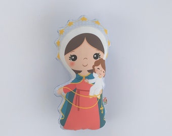 Our Lady of Rosary Stuffed Doll, Saint Gift, Baptism, Catholic Gift, Lady of Rosary Gift, Saint Doll, Pillow Doll, Our Lady of Rosary