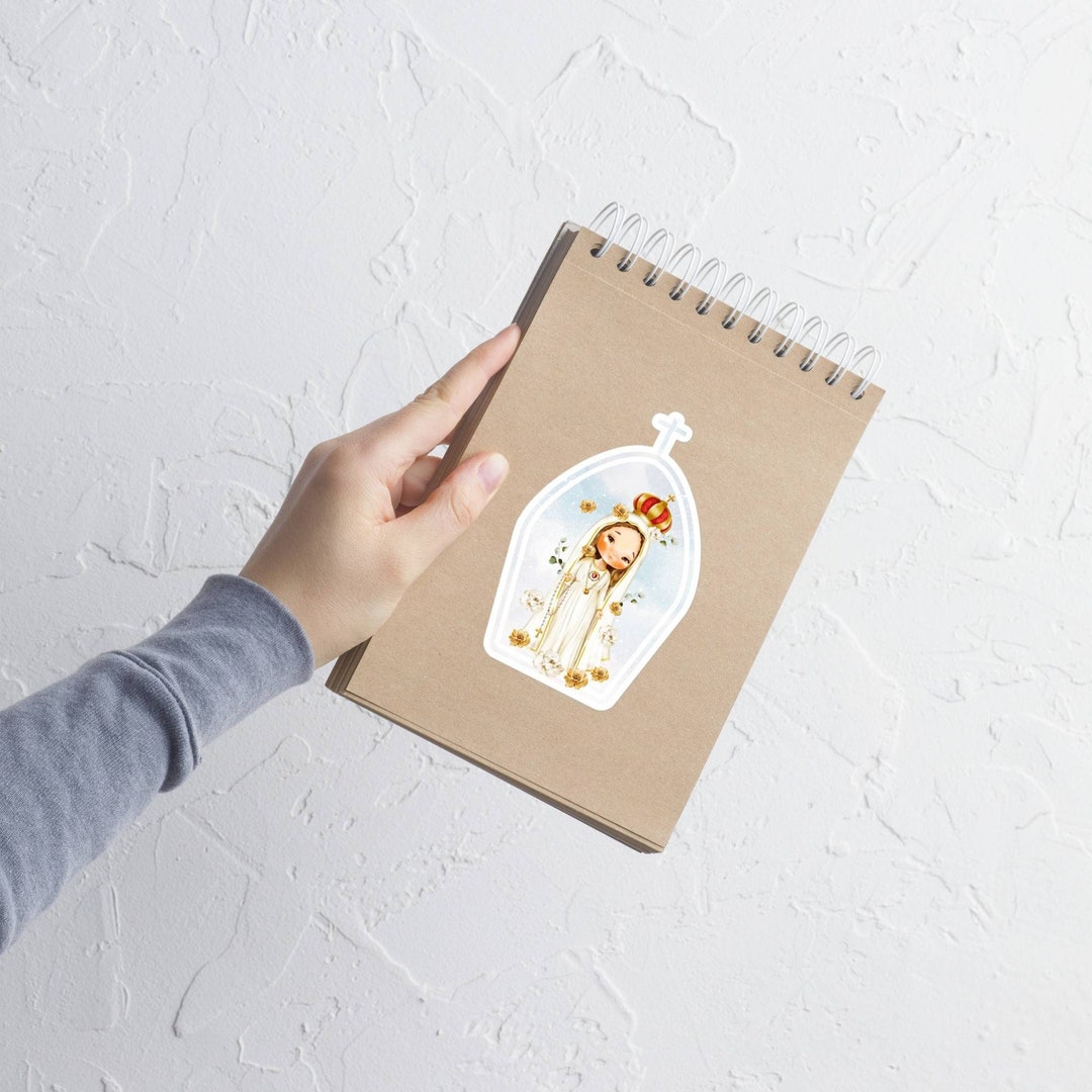 Fatima Sticker Our Lady of Fatima Sticker, Virgin Mary Water Resistant Vinyl Matte or ...