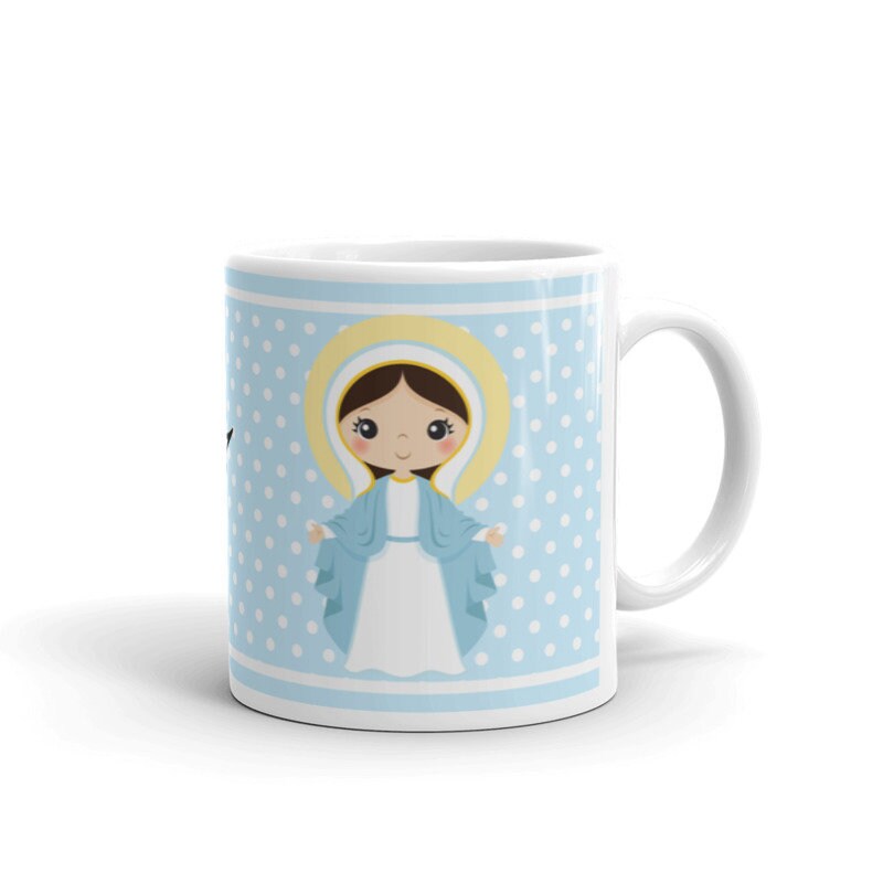 Virgin Mary Mug Catholic Mug Virgin Mary Mug Catholic Mug Etsy