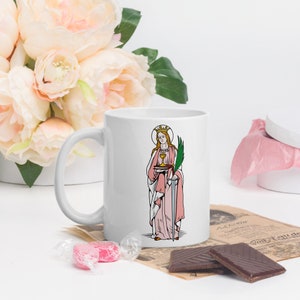 Saint Barbara 11oz Mug, Saint Barbara Mug, Catholic Mug, Saints Mug, Catholic Saints Mug, Devotional Mug