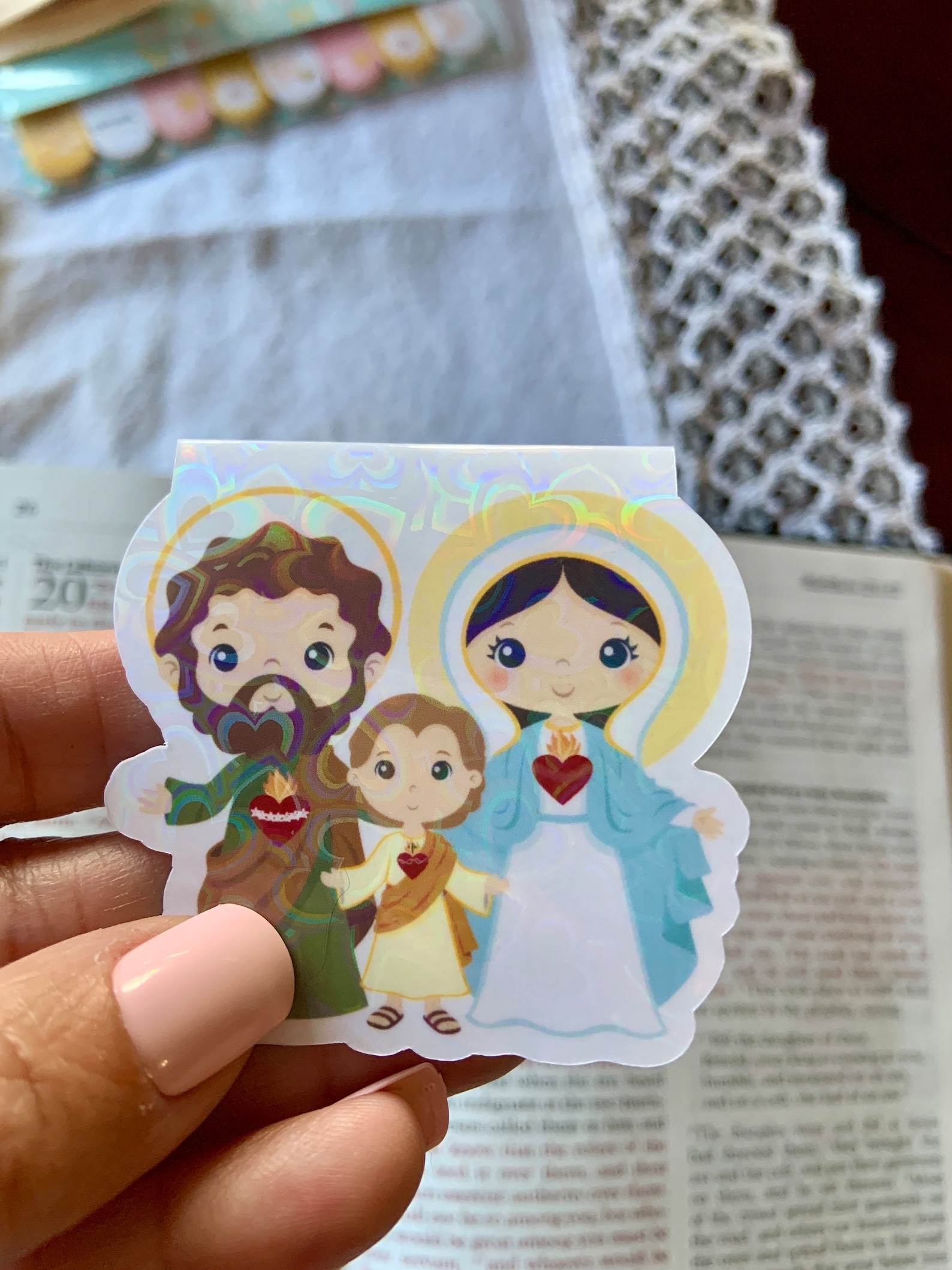 Holy Family Magnetic Bookmark, Catholic Bookmark, Saints Bookmark ...
