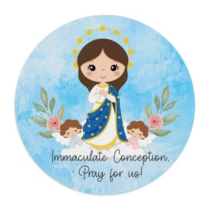 Immaculate Conception mousepad, Catholic mouse pad, Saints mouse pad, homeschool mouse pad, Catholic Saints mouse pad, Immaculate Conception