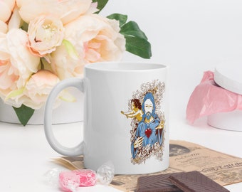 Jesus Christ 11oz Mug, Catholic Mug, Saints Mug, Catholic Saints Mug, Devotional Mug