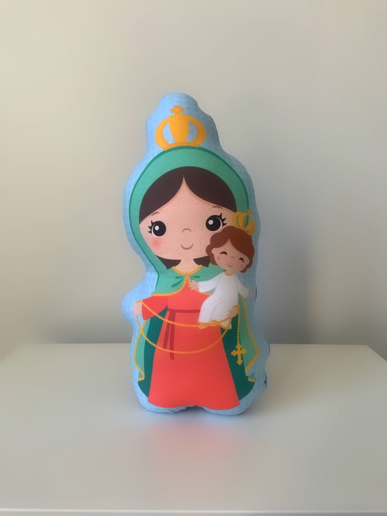 Mary Queen of Family Stuffed Doll Saint Gift Baptism image 0