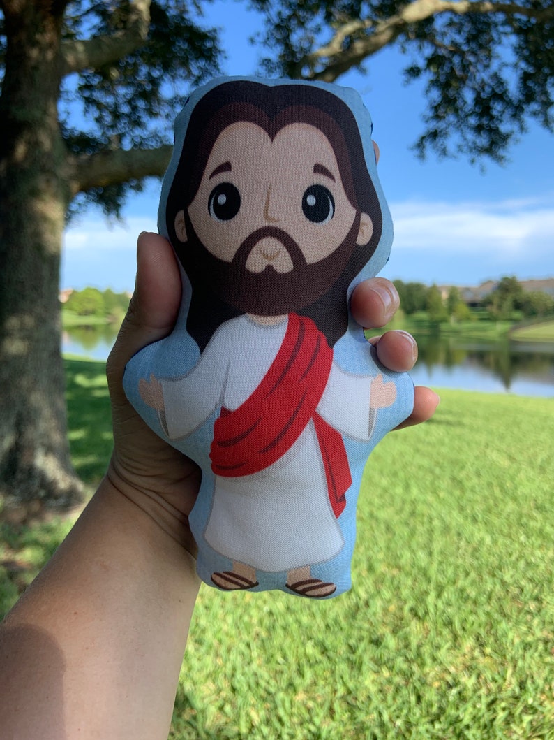 Jesus Stuffed Doll Saint Gift Baptism Catholic Gift Jesus Etsy
