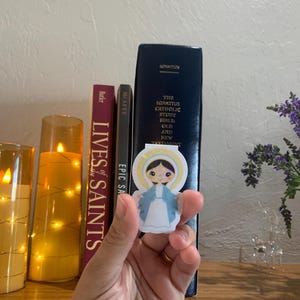 Virgin Mary Magnetic Bookmark, Catholic Bookmark, Saints Bookmark ...