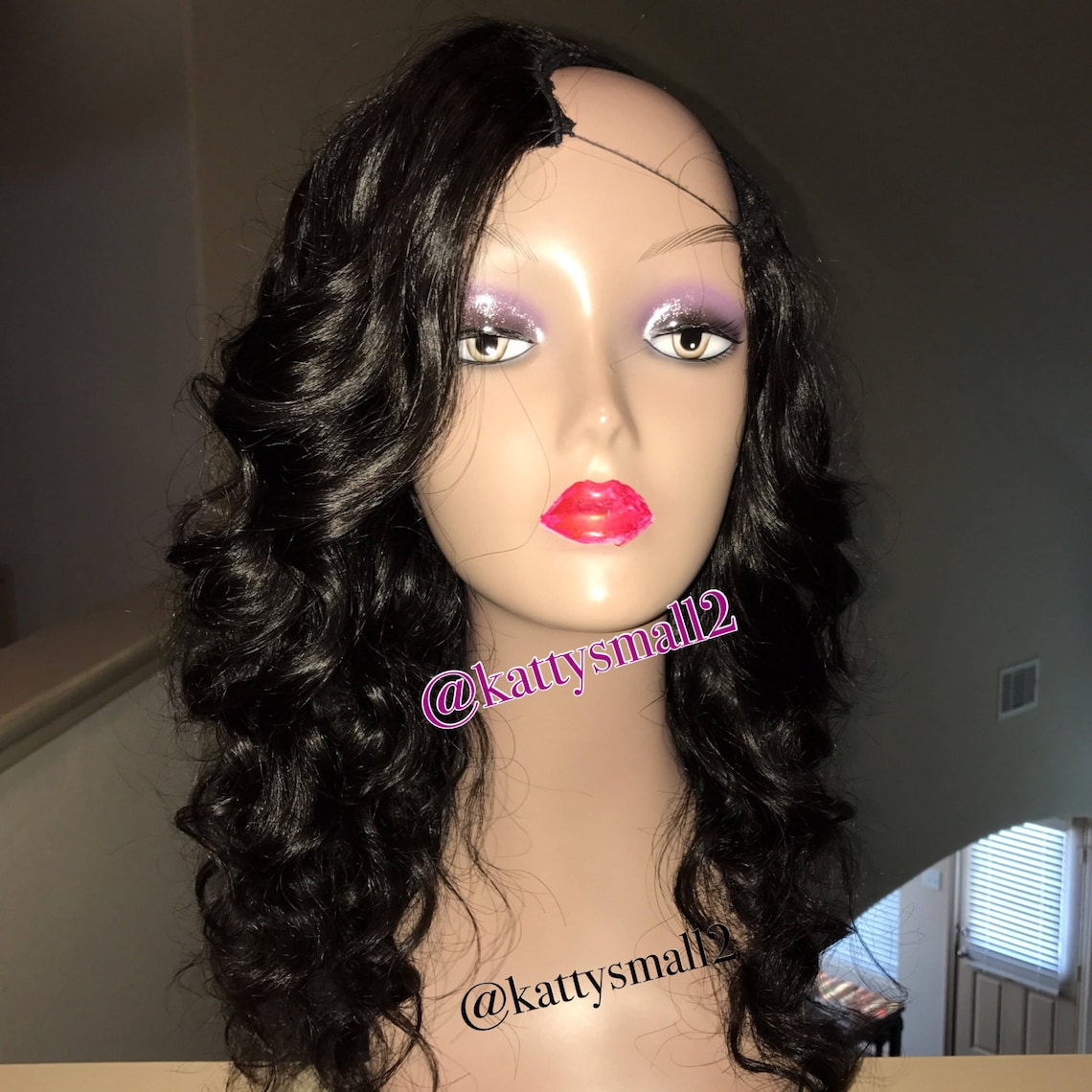 Indian Hair U Part Wig Bodywave Wig Curly Wigvirgin Hair Etsy