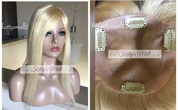 5x5 Blonde Hair Topper For Thinning Hair Hair Topper For Etsy