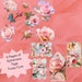 Pink Rose Printables 29 Pages Romantic Watercolor Style Scrapbook Paper ...