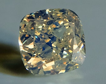SOLD 4ct Yellow Diamond Fluorescence Strong Blue