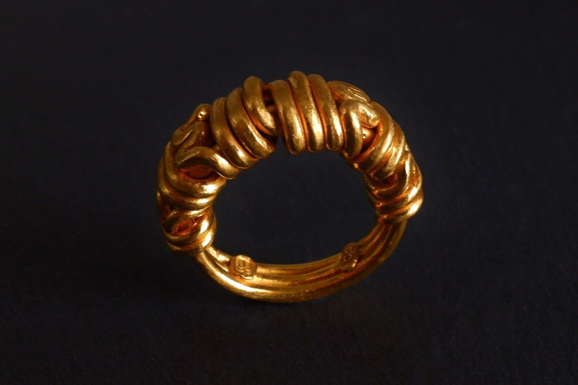 24k Solid Gold Puzzle Ring Empire - Etsy