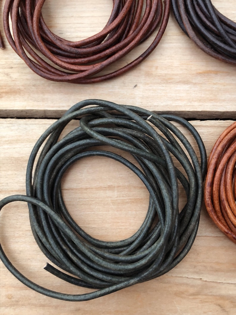 Leather Necklace Cord Necklace Leather Jewelry Men Leather Etsy