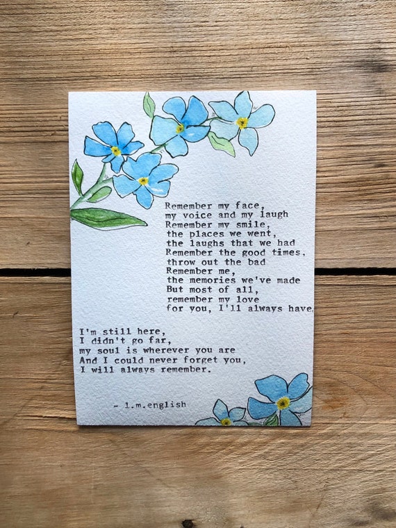 Forget Me Not Flowers Are an Appeal for Love and a Longing to Be Remembe