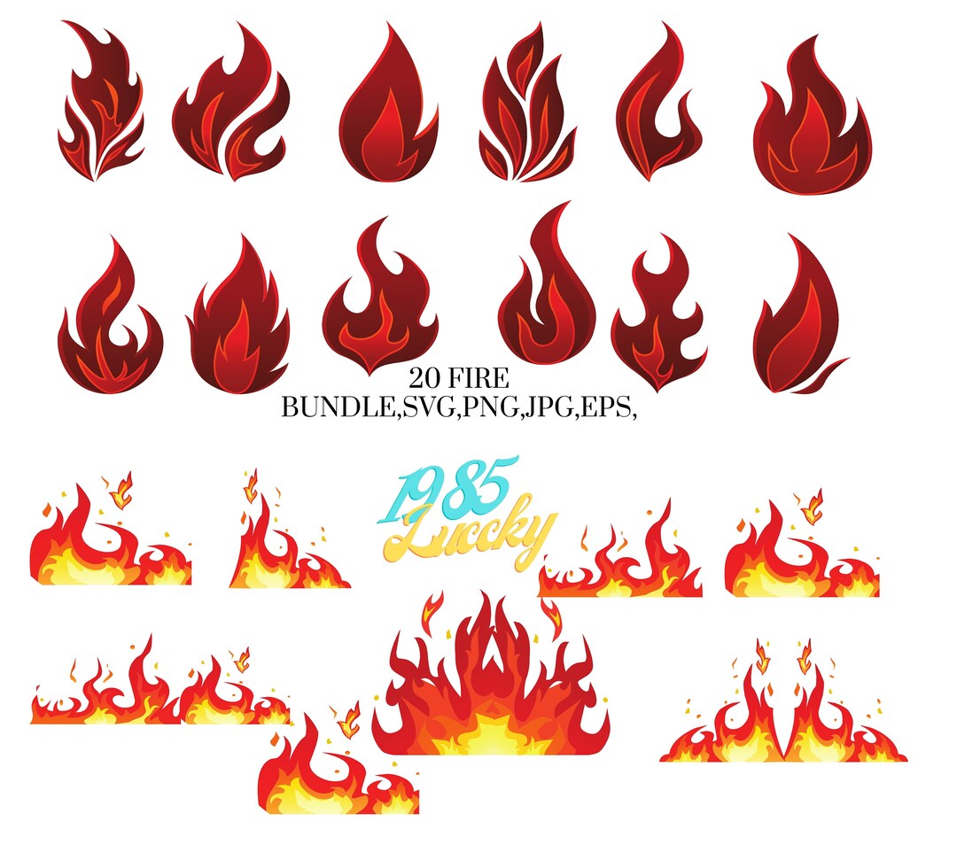 20 Fire Bundle Svg, Fireball Svg, Fire Svg, Flames Svg, Flame Svg, Fire ...