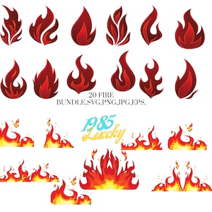 20 Fire bundle Svg, Fireball svg, Fire svg, Flames svg, Flame svg, Fire clipart, Fire vector, Fire silhouette, Fire cricut, Fire cut file,