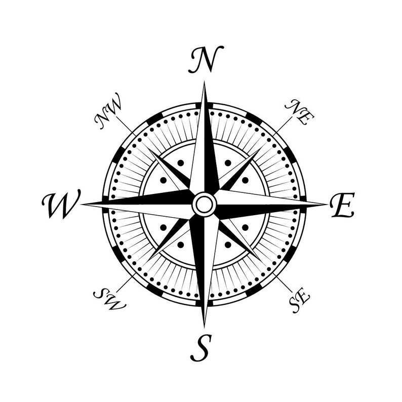 2 Compass Svg. Nautical Compass Svg. Compass Rose Svg. Compass Star Svg ...