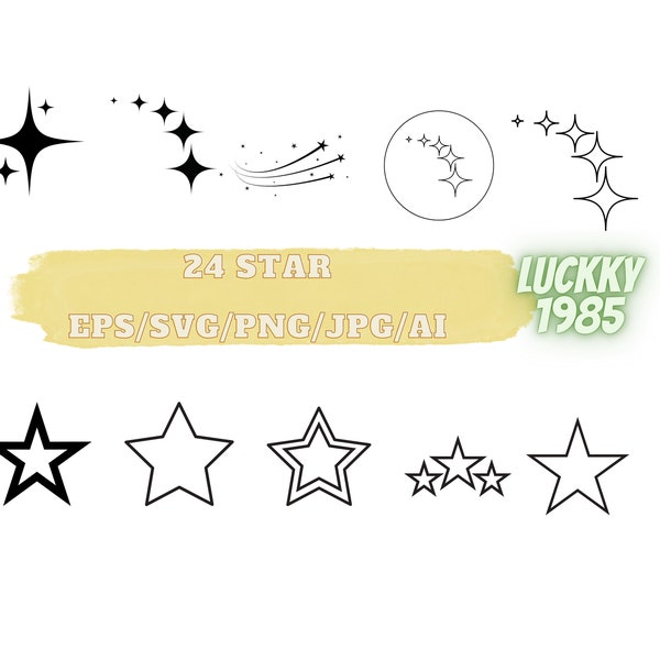 10 SPARKLE SVG, Stars SPARKLE Svg, Sparkle Svg Cut Files for Cricut, Sparkle cut files, Sparkle Clipart,Star Svg Cut File, Star Png, Stars