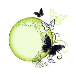 2 papillons volants SVG - Silhouette de papillon - fichier de coupe papillon - téléchargement numérique - Cricut - fichier de coupe Silhouette