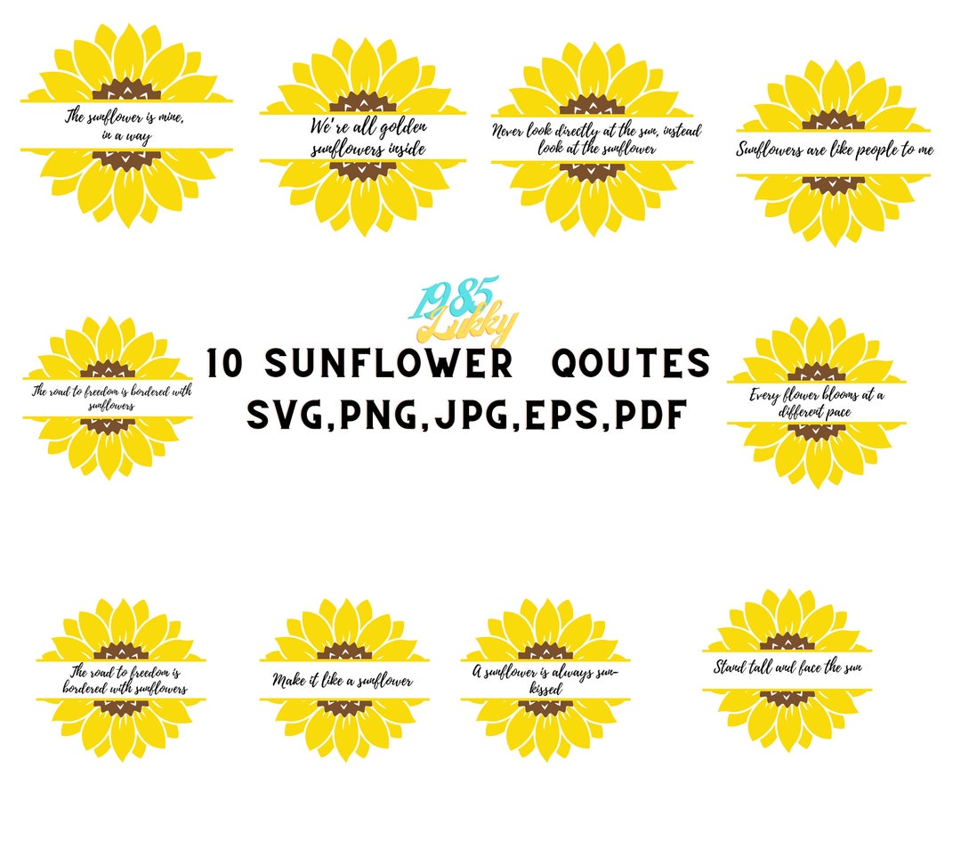 10 Sunflower Qoutes,png,eps, Sunflower Monogram SVG, Flower Svg, Monogram Svg, Half Sunflower Svg, Sunflower Svg Files, Cut File Cricut, - Etsy 10 Sunflower Qoutes,png,eps, Sunflower Monogram SVG, Flower Svg, Monogram Svg, Half Sunflower Svg, Sunflower Svg Files, Cut File Cricut, - Etsy