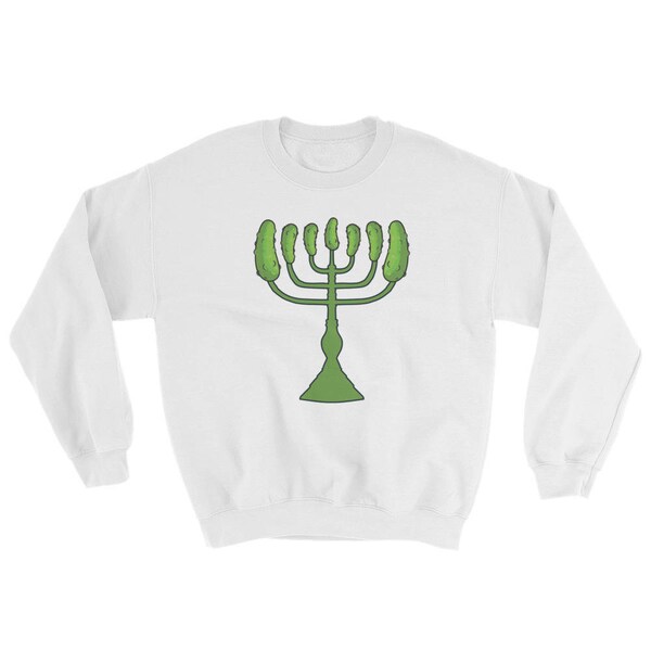 Pickle Menorah Shirt, Funny Hanukkah TShirt, Jewish Holiday Sweatshirt