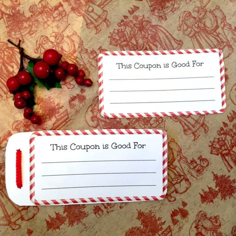 Christmas Coupon Book Customizable Coupon Book Blank Printable Christmas Coupon Book Customizable Coupon Book Blank Printable