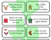 Advent Calendar Printable Activities, Instant Download, Advent Calendar Activities, Family Christmas Activities, Holiday Activities, 25 Days