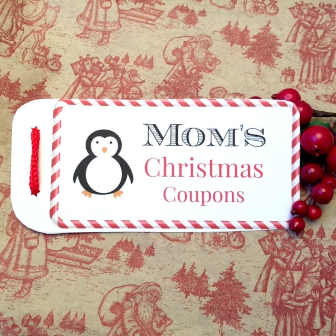 Christmas Coupon Book, Mommy's Coupon Book, Blank Printable Coupons ...