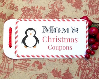 Christmas Coupon Book, Mommy's Coupon Book, Blank Printable Coupons Instant Download, Mom Christmas Gift, Last Minute Gift, Digital