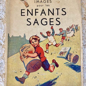 French Children&#39;s Book: Colorful Illustrations & Vintage Ads - 1933