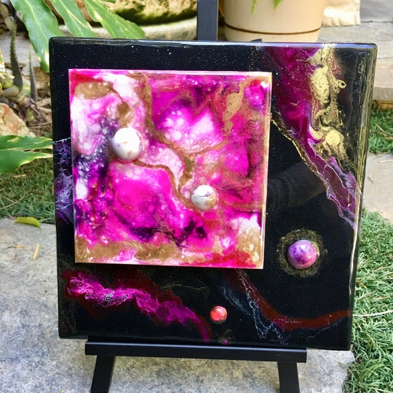 Stellistor Galaxy Resin Painting Serac Solar System 3d Resin Pour Abstract Art Celestial Wall Art Space Wall Art
