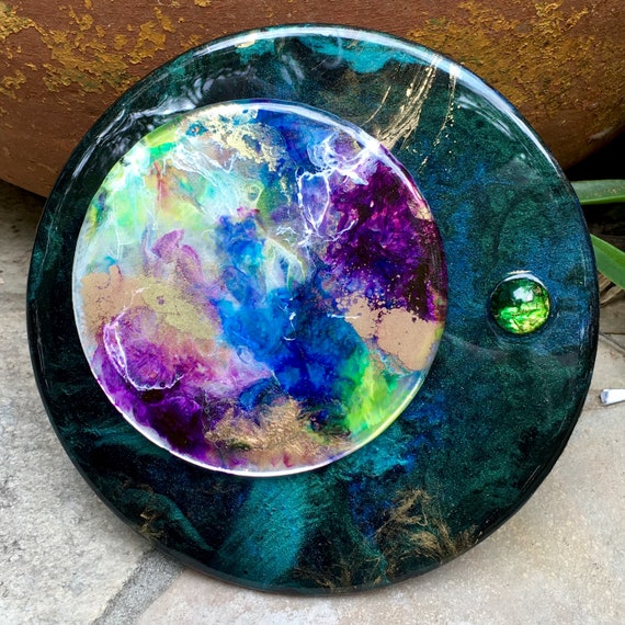 Stellistor Galaxy Resin Painting The Omnyous Solar System 3d Resin Pour Abstract Art Celestial Wall Art