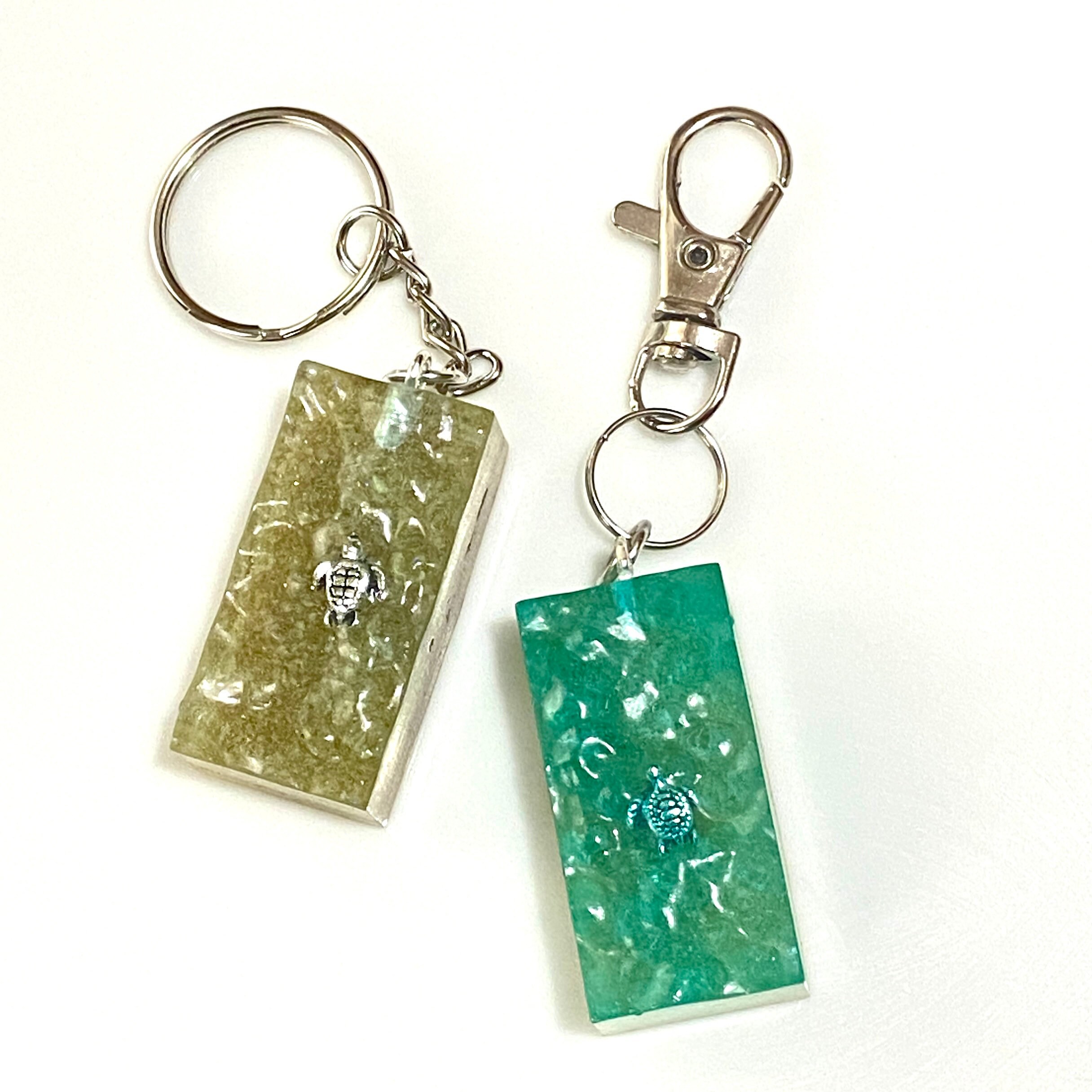 Aquarium keychain ocean keychain sea turtle jewelry beach Etsy