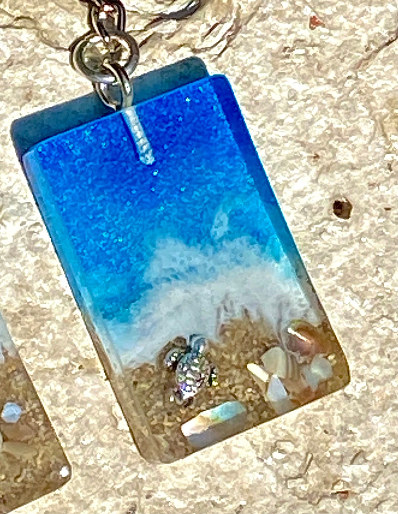 Resin 3D Beach Keychain 3 Sizes Sea Turtle Jewelry Beach - Etsy UK