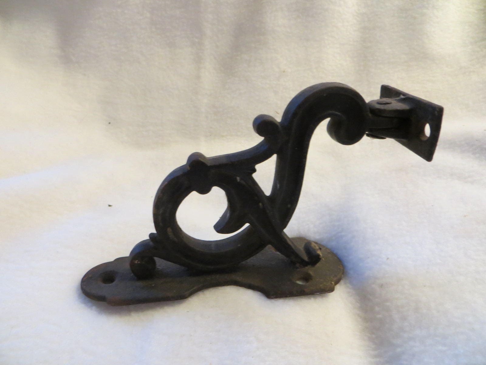 Antique Stair Rail Bracket Metal Scroll Vintage Hardware Etsy