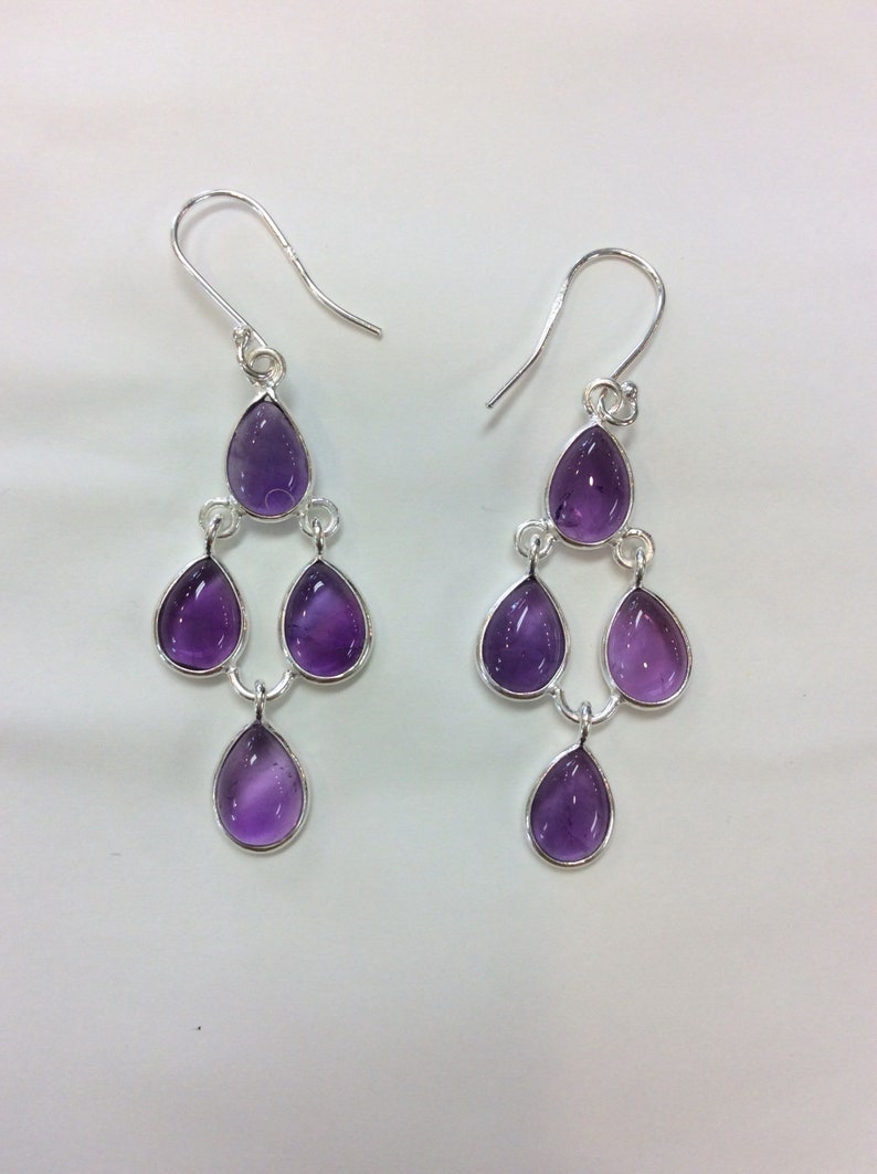Amethyst Sterling Silver Earrings