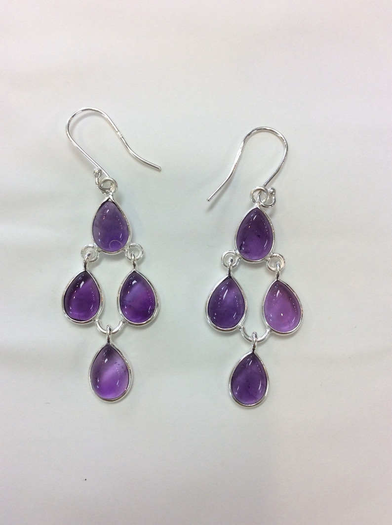 Amethyst Sterling Silver Earrings